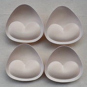 2 Pairs Heart-Shaped Sponge Bra Inserts Removable Washable Cup Enhancers for Bikinis Tops Bras