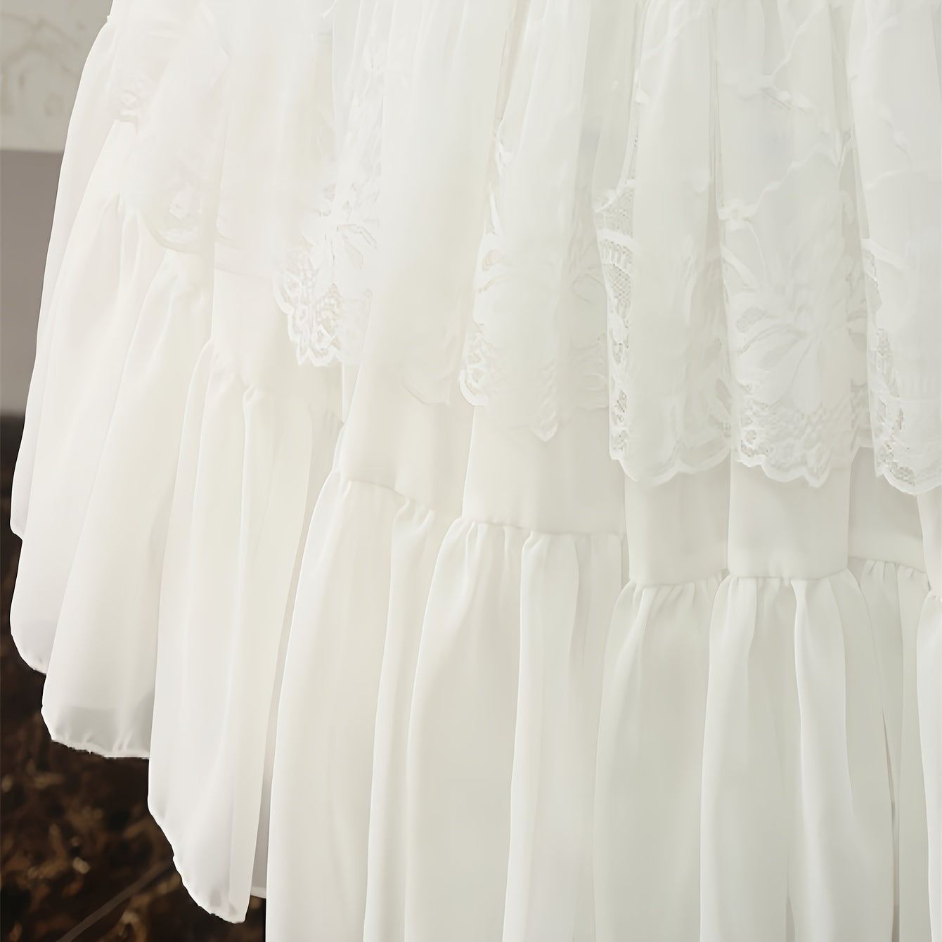 Falda petticoat estilo Lolita con cintura elástica, de poliéster suave, accesorio para cosplay o vestido de princesa