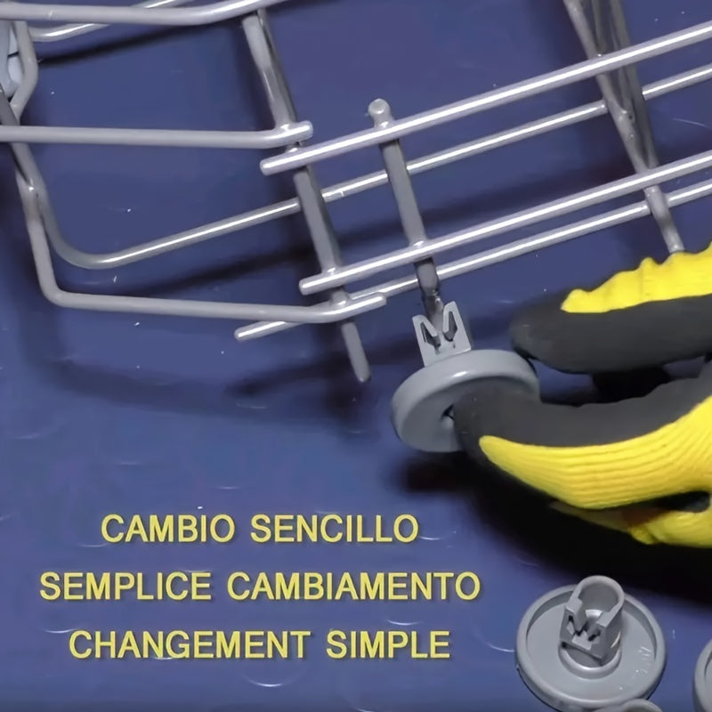 4/8 dona idish-tovoq mashinasining pastki rack g'ildiraklari, diametri 40mm, Electrolux, IKEA, AEG, Zanussi uchun