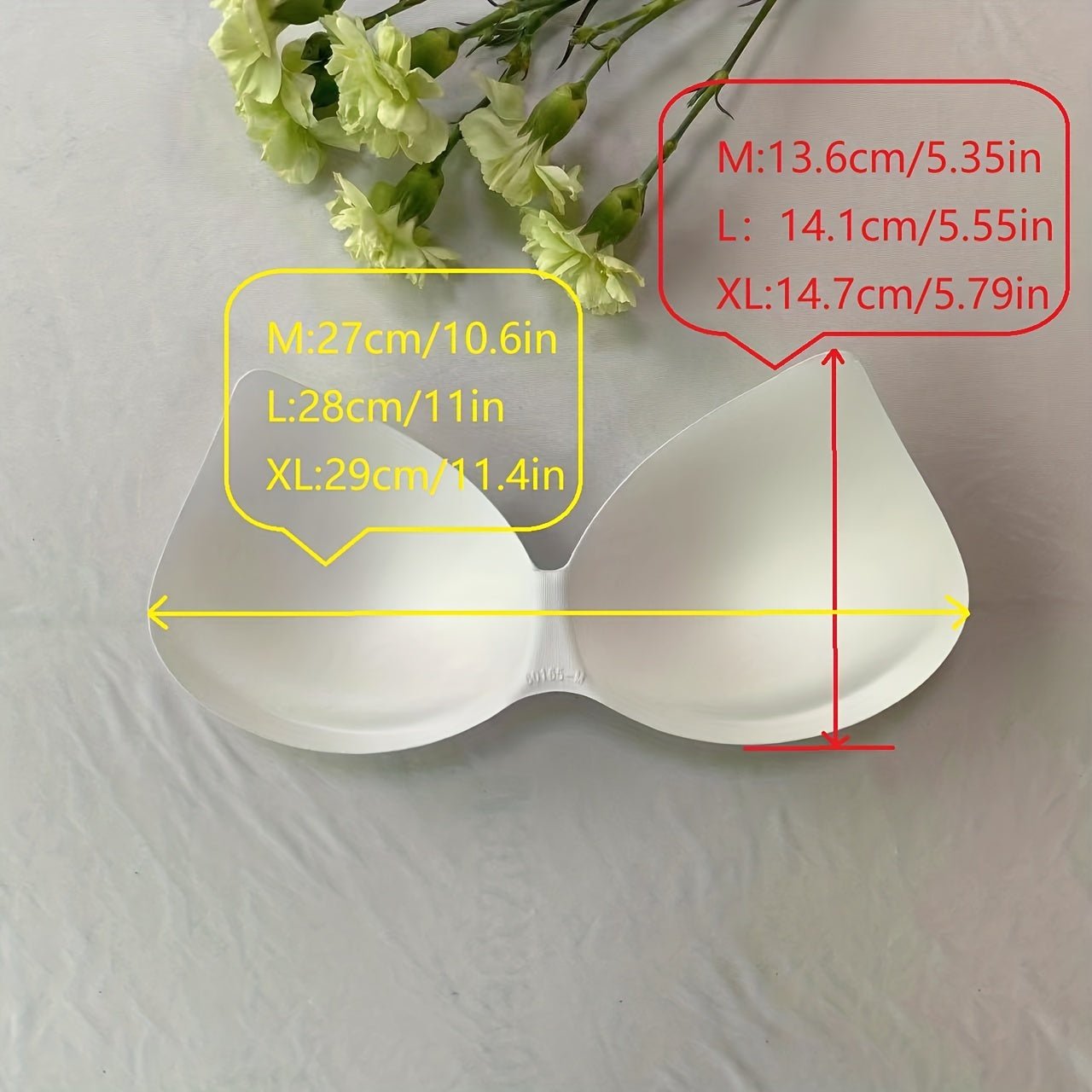 Almohadillas de inserción de sujetador de poliéster transpirable para mujer, soporte y elevación