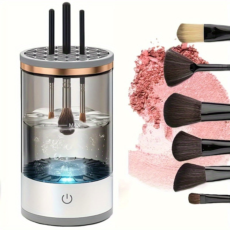 USB-Powered Makeup Brush Cleaner Odorless Durable Plastic No Batteries Needed