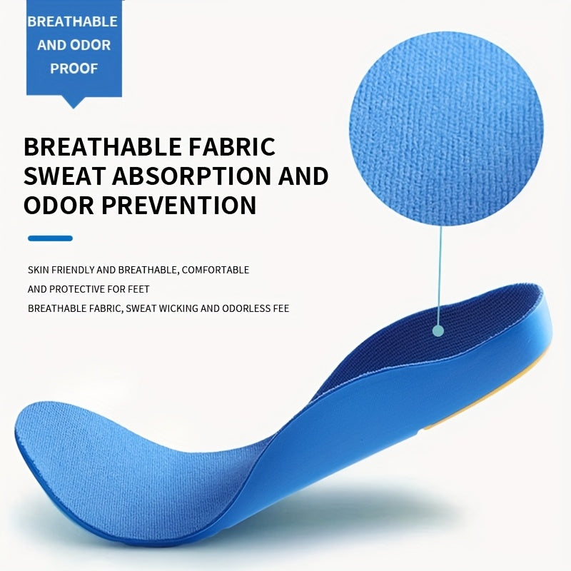 Unisex Sports Insoles, Shock-Absorbing Arch Support Cushioned Pads