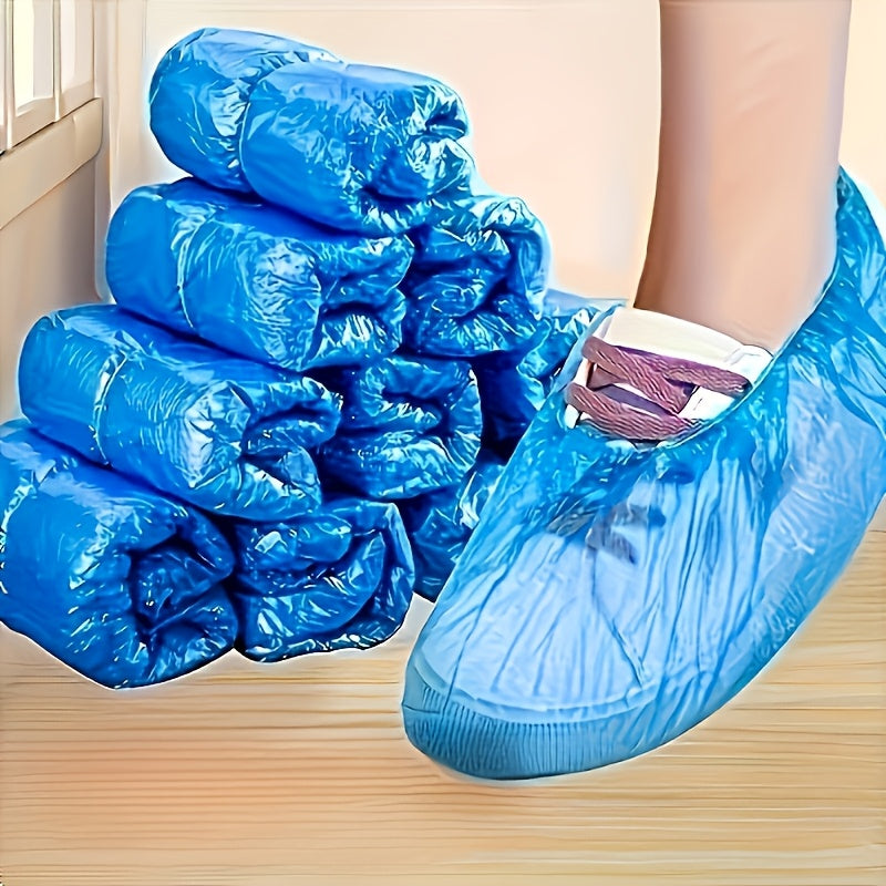 Disposable PE Shoe Covers Multipack Waterproof Slip-Resistant Indoor Protectors