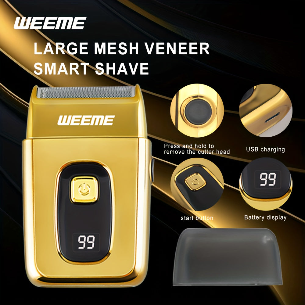 3 шт. Мужской набор для ухода Перезаряжаемый электробритва триммер для бороды Детализатор USB-зарядка 2900мАч