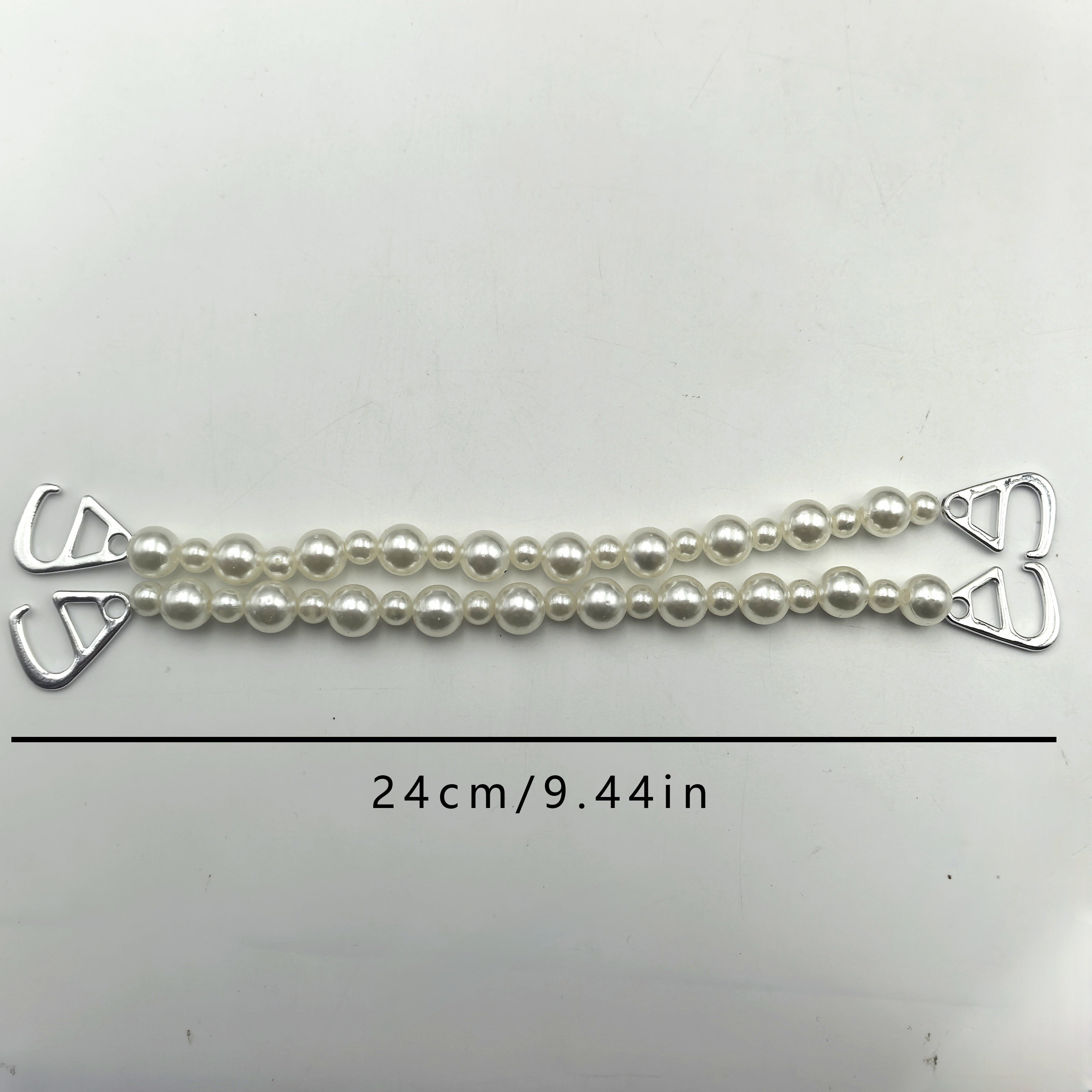 Women Pearl Chain Shoe Accessories Lightweight Stylish Dress Up Footwear