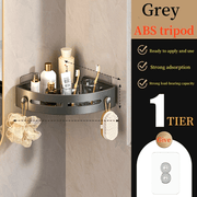RV Bathroom Accessories Wall Mounted Shower Rack Black Gray ABS Rust-Proof