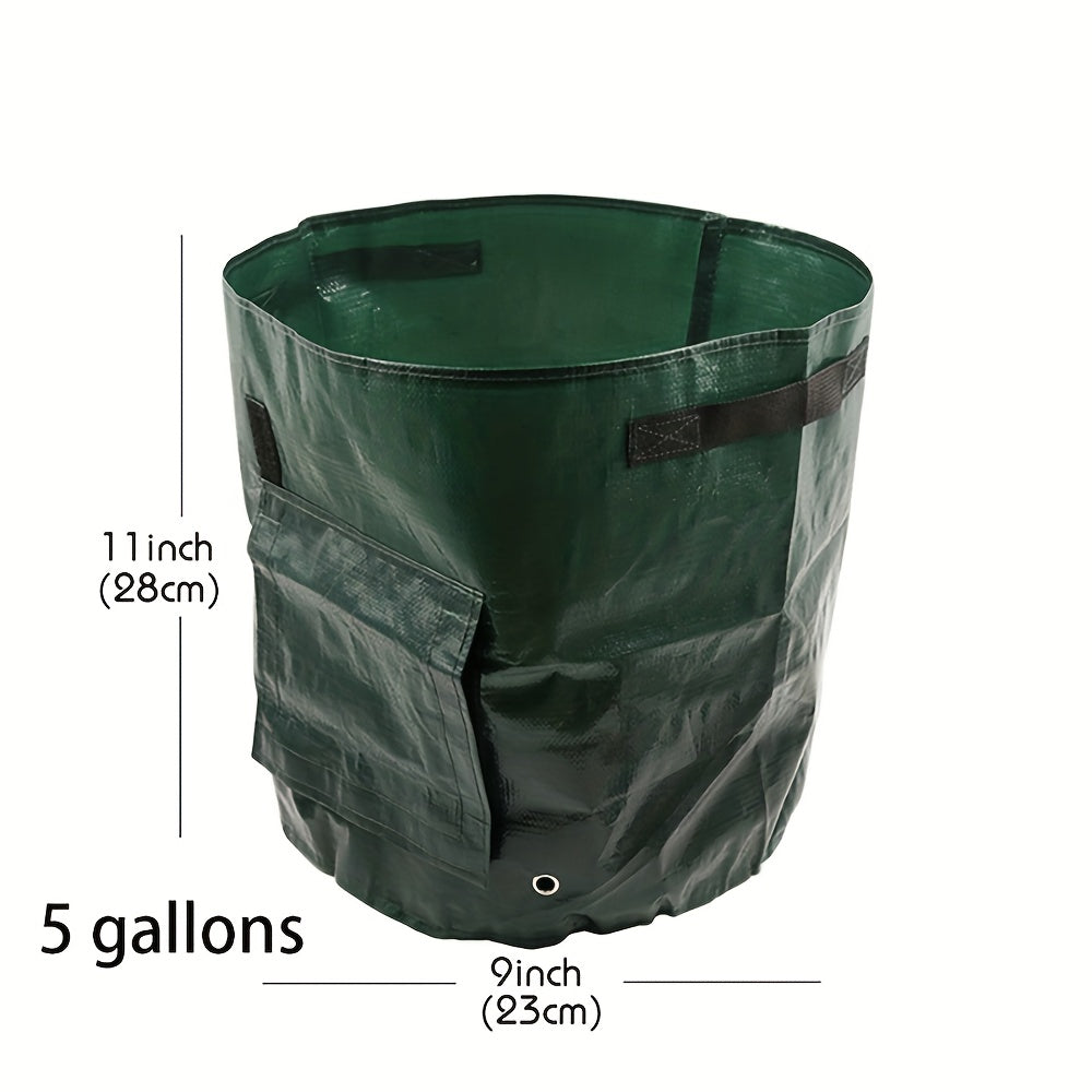 Heavy-Duty 7-Gallon Vegetable Planting Bag with Breathable Mesh for Indoor Outdoor Gardening