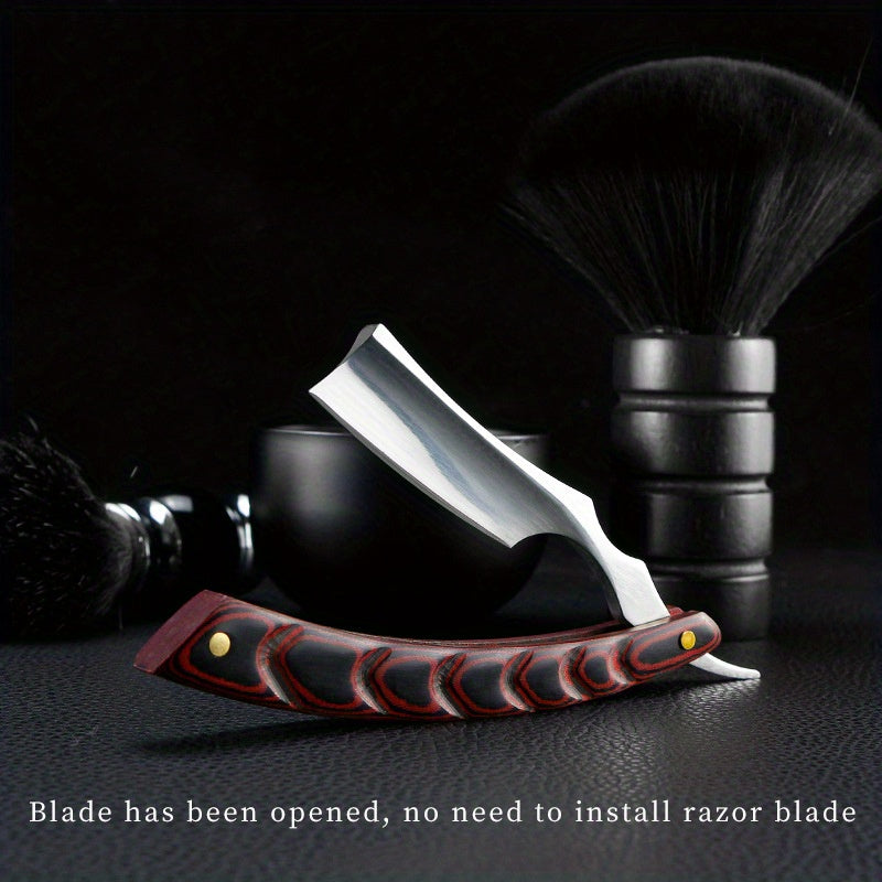 Men's Vintage Manual Razor Beard Shaving Knife Hair Cutting Scraper