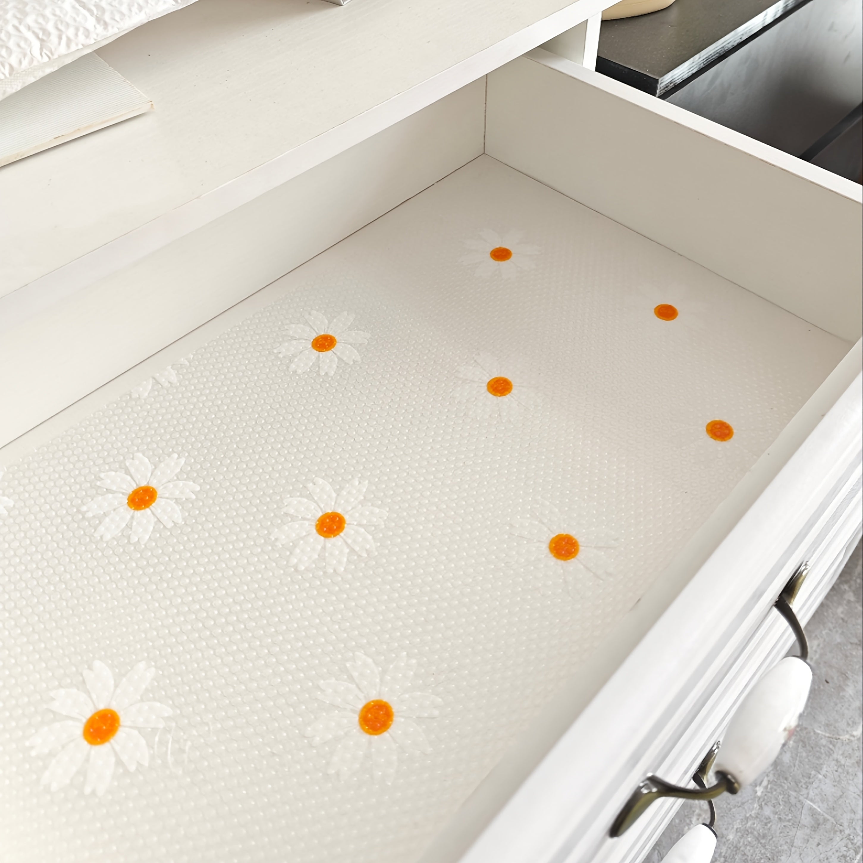 Plastic Shelf Liner Roll Waterproof Anti-Slip Drawer Mat Kitchen Refrigerator Shelf Protector