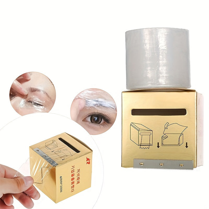 Tattoo Barrier Film Clear Stretchy Protective Wrap 42mm x 200m for Eyebrows Lips