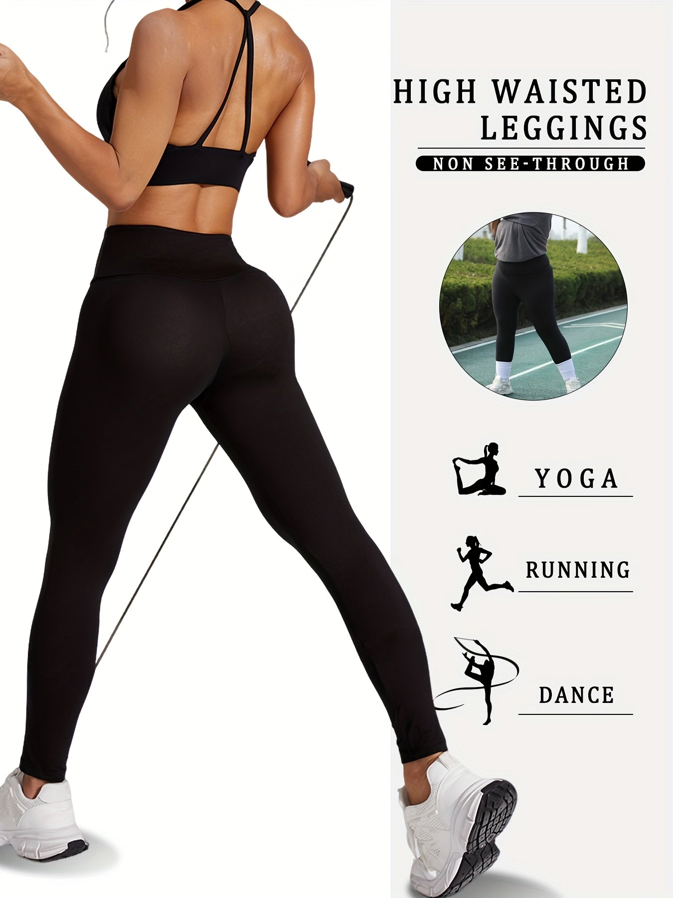 Plus Size Soft Leggings for Women High-Rise Tummy Control Workout Pants