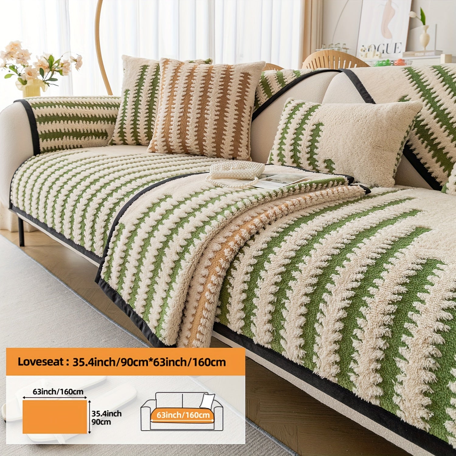 Современная накидка на нордический диван с черно-белой полоской, безопасная для домашних животных, противоскользящая, для 1-4 мест