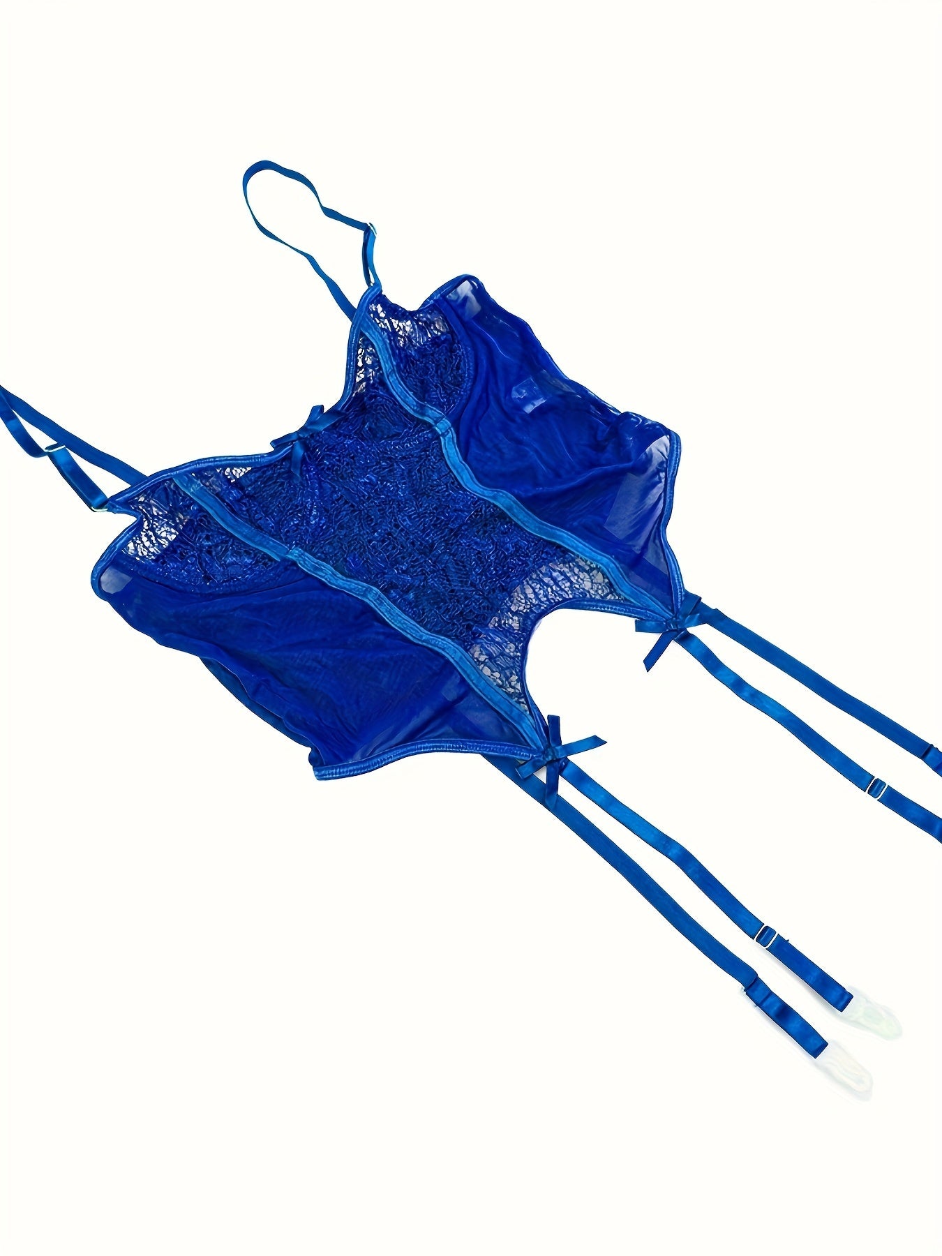 Conjunto de lencería seductora para mujer, body, medias, tanga y bragas