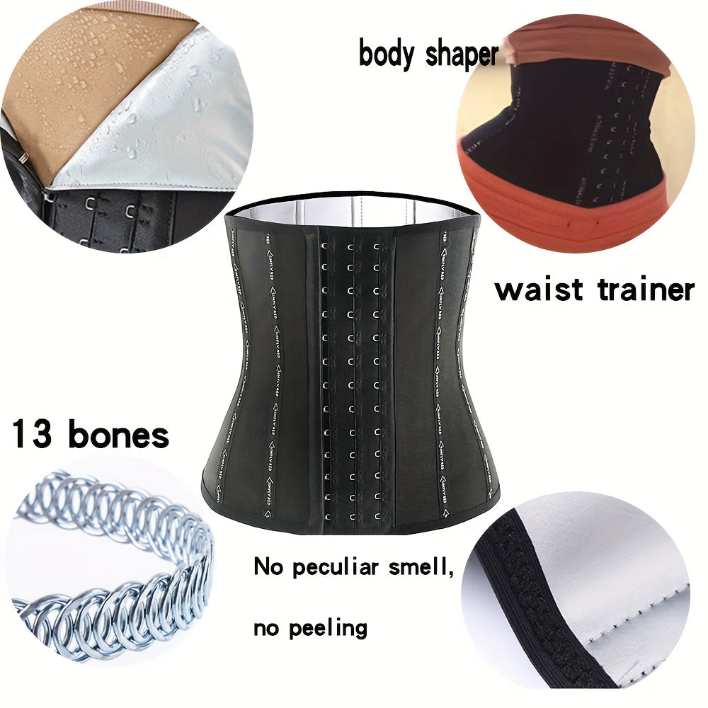 Women's Postpartum Waist Trainer Corset Knit Fabric Hand Wash Belly Fat Burn Belt