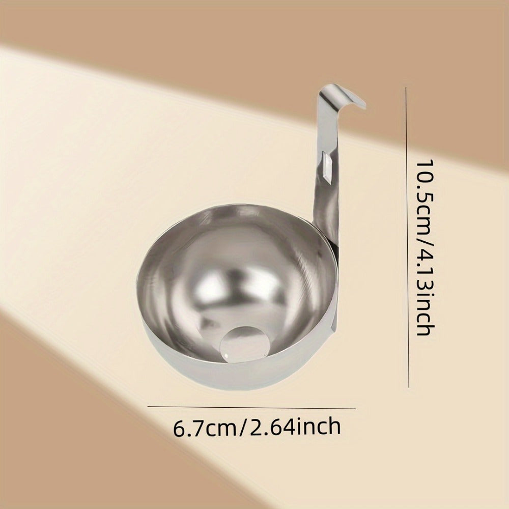 Premium Stainless Steel Non-Stick Egg Boiler Set with 3pcs, Easy-Cook Hanging Design, High-Temp Resistance, Ideal for Home & Travel.