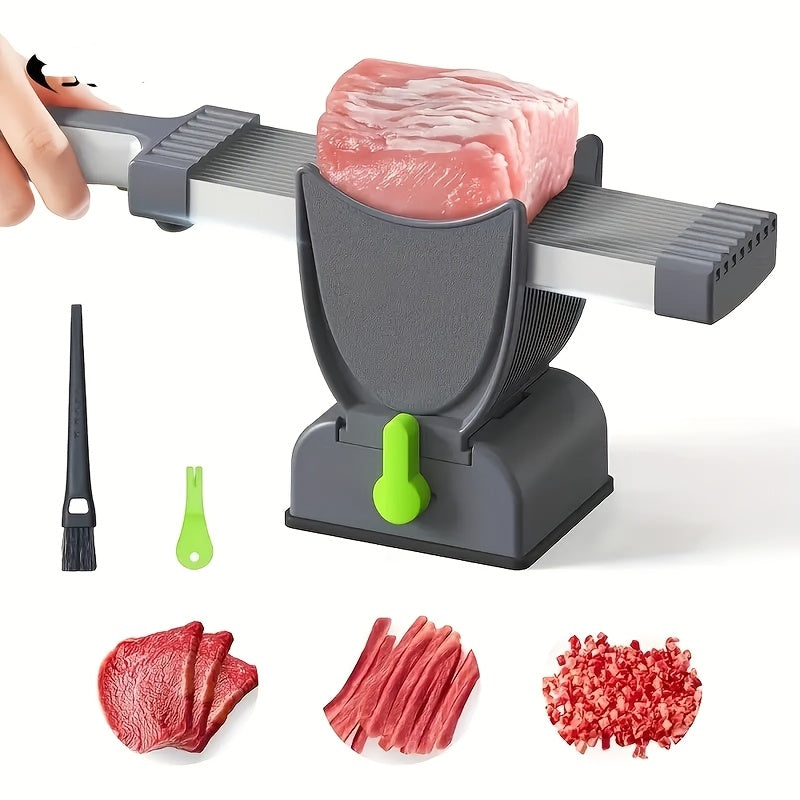 Stainless steel meat vegetable cutter quick slicing easy cleaning multifunctional kitchen