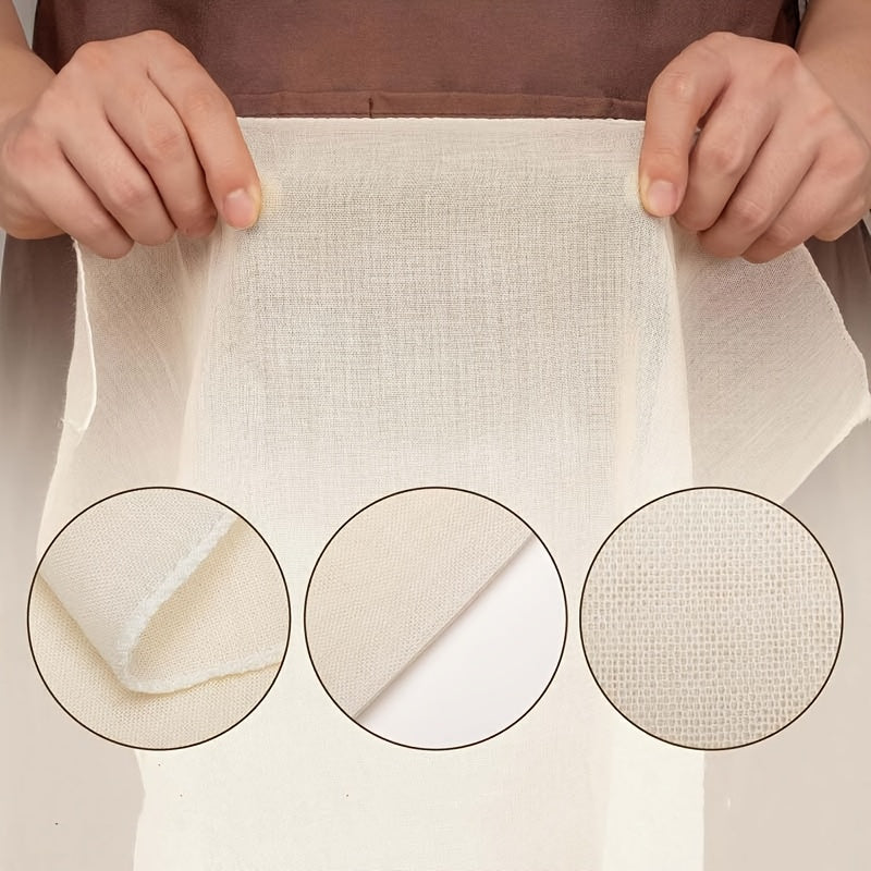 6-Pack Unbleached Cotton Cheese Cloth Reusable Washable Kitchen Filter 48x48cm