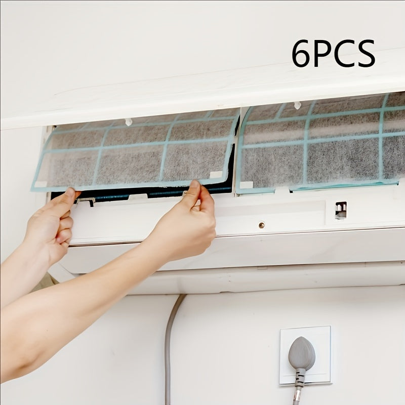 6-Pack Universal Air Purifier Filters for HVAC Systems, Paper and Polypropylene