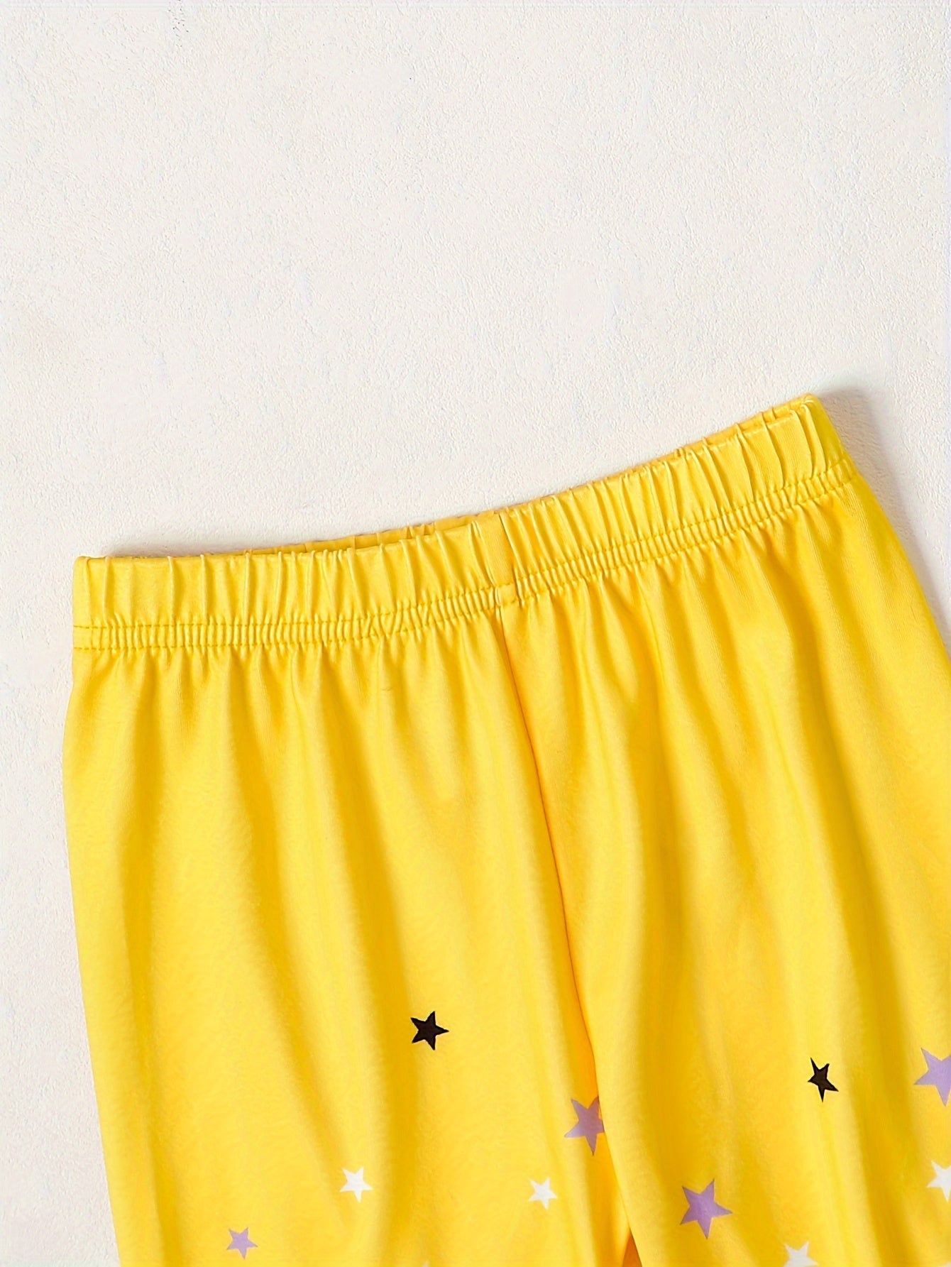 Детский комплект из короткого рукава и джоггера для девочек с животным принтом для активного отдыха