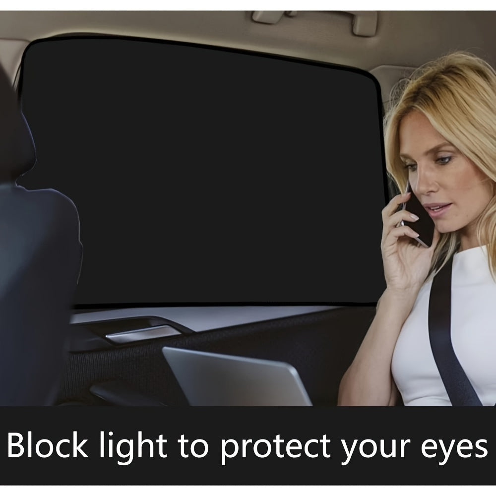 4-to'plam Universal moslik magnitli avtomobil quyosh nurlari uchun yozgi issiqlik izolyatsiyasi maxfiylik pardalari