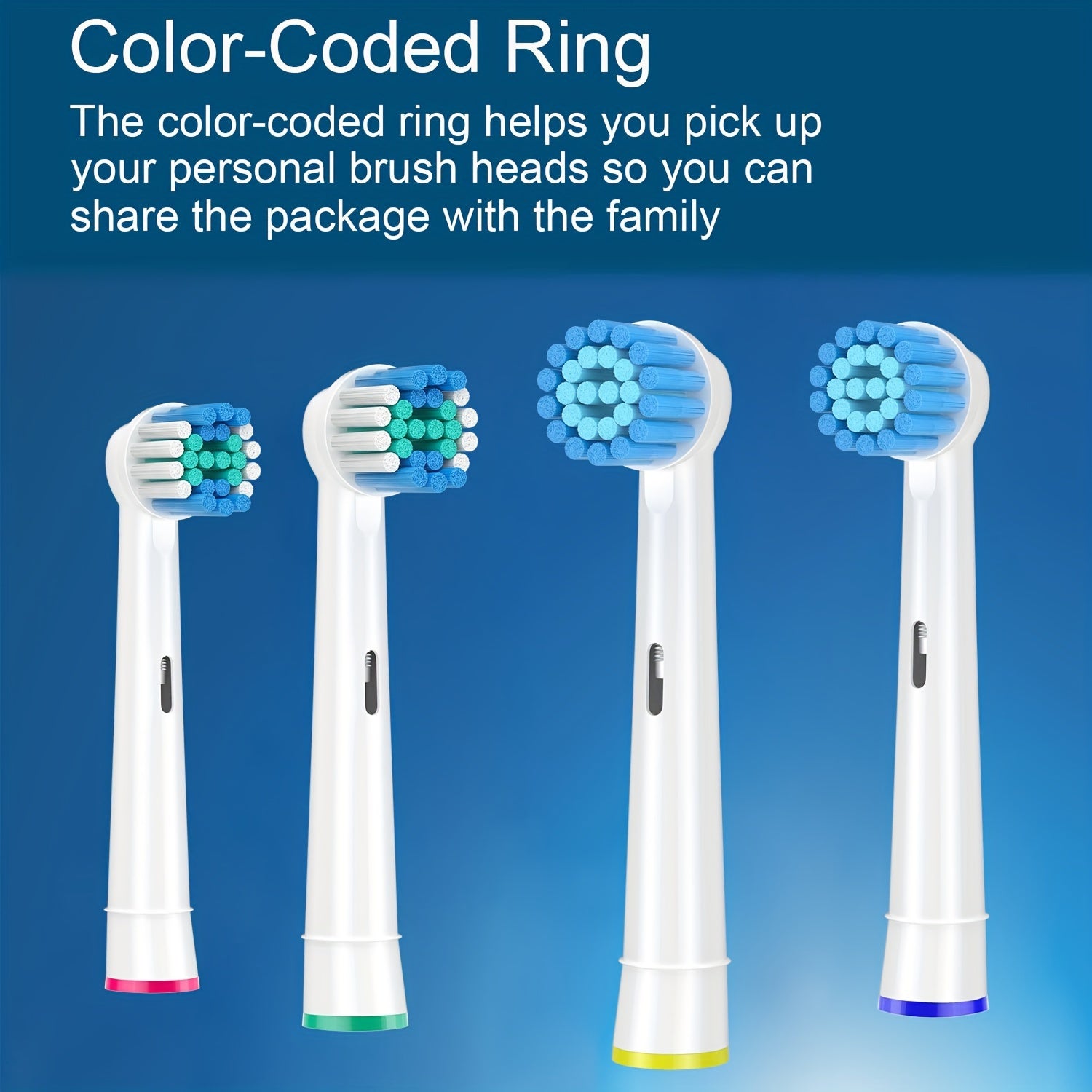 Replacement Toothbrush Heads for Electric Toothbrush Pack of 8 Deep Cleaning Sensitive