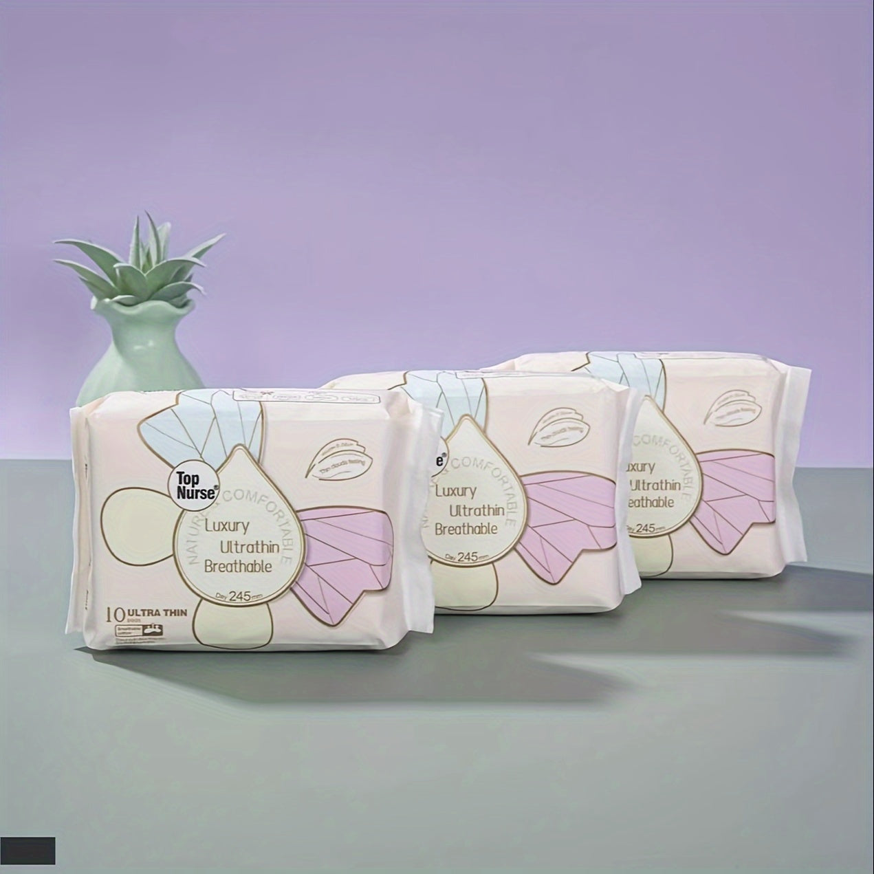 Sanitary Pads Combo Pack Ultra Thin Leak-Proof Breathable Unscented Day Night Assorted Sizes