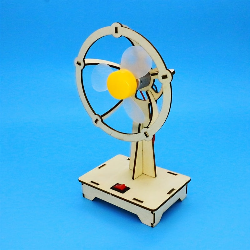 Wooden Fan Kit with Sensor Module for Industrial Electrical Projects