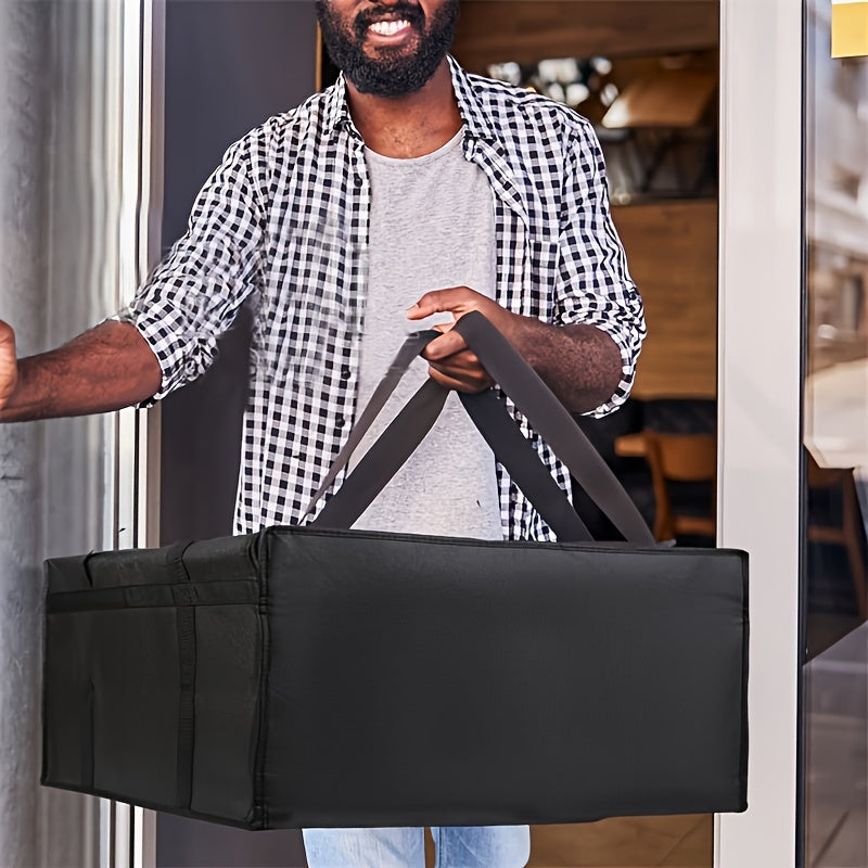 Insulated Pizza Delivery Bag, Sturdy Eco-Friendly Lunch Carrier for Work and School