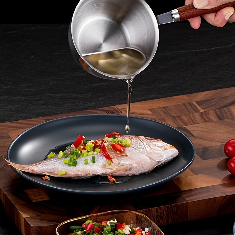 Stainless Steel Oil Dispenser with Spout for Butter Chocolate and Cheese Kitchen Essential