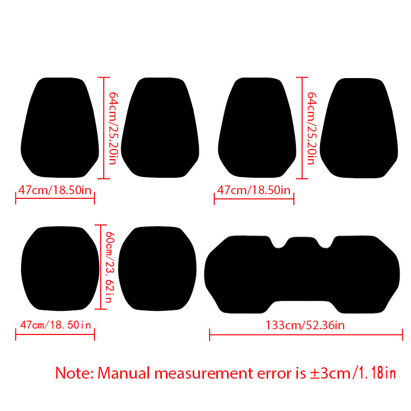 Универсальный чехол на сиденья для всех сезонов, передний и задний, полукресло для автомобилей