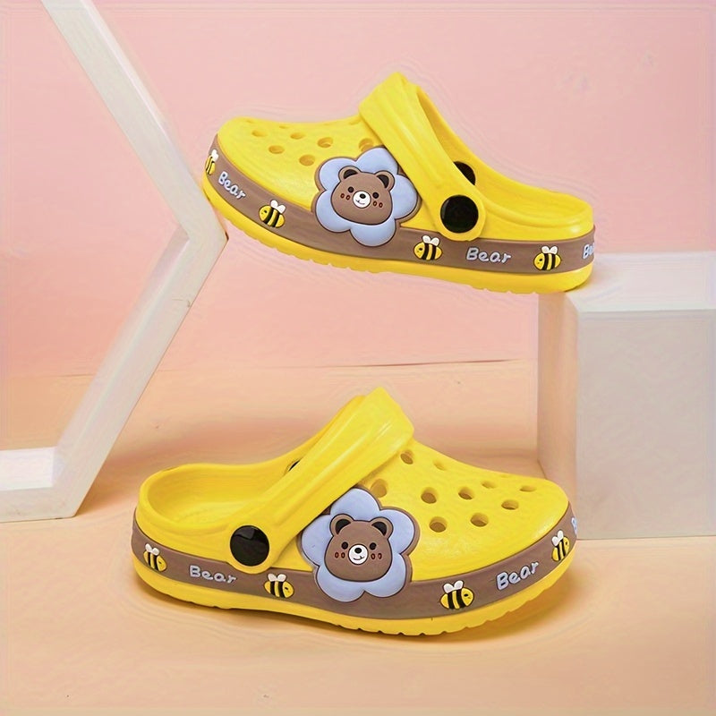 Girls Cartoon Clogs Lightweight Non-Slip EVA Indoor Outdoor Shoes