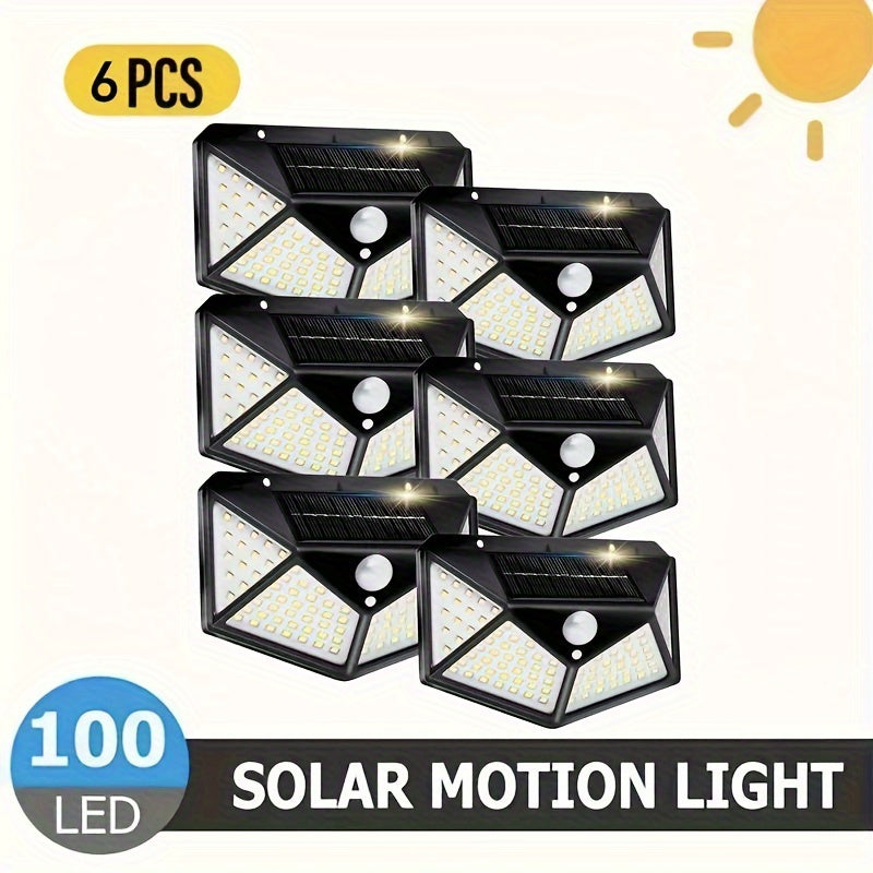 Luz de pared solar exterior de montaje semi empotrado, pantalla de plástico eficiente en energía, batería de 1200mAh, juego de 1/2/4/6/8