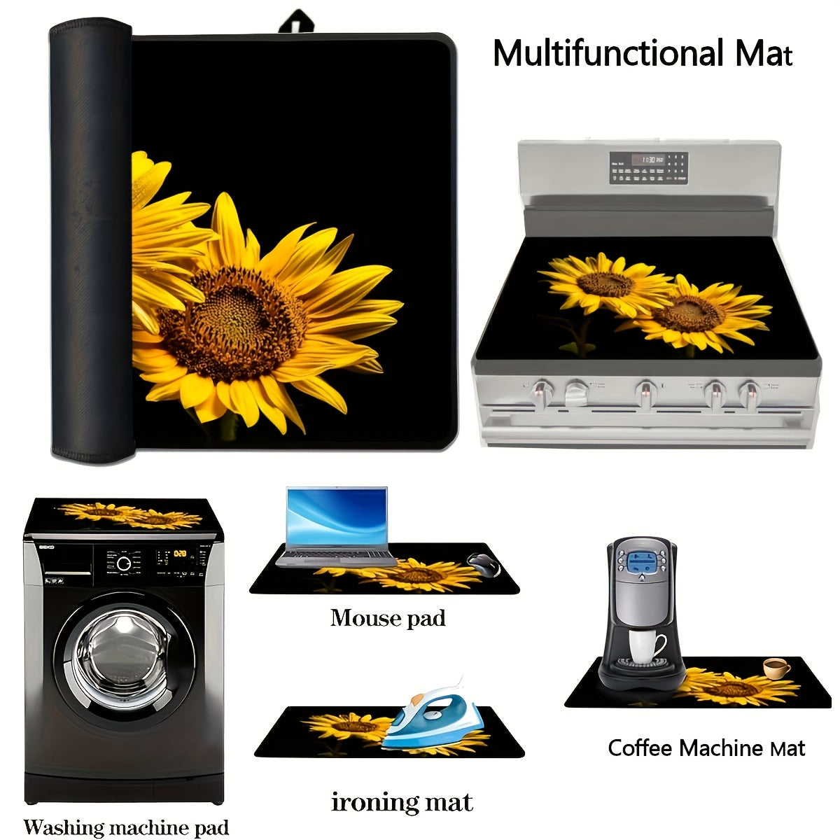 Durable Kitchen Stove Top Cover 72x52cm Protects Electric and Glass Cooktops