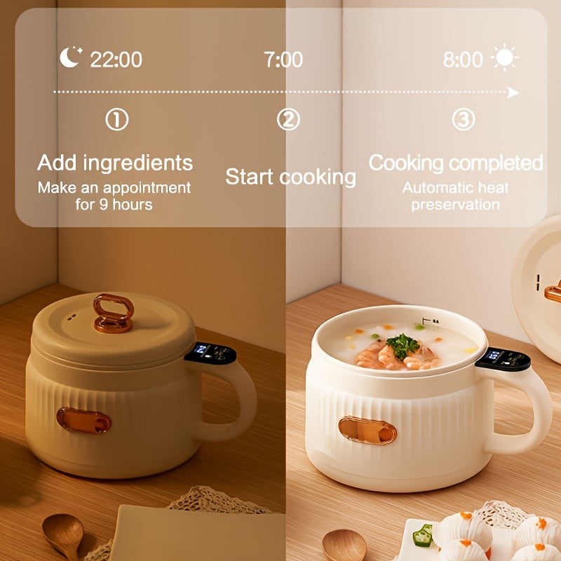Kichik 1.6L Elektrik qovurish pishiqlari, sensorli boshqaruv, yopishmaydigan, tutqichsiz, vaqtni belgilash uchun, yotoqxona va RV uchun