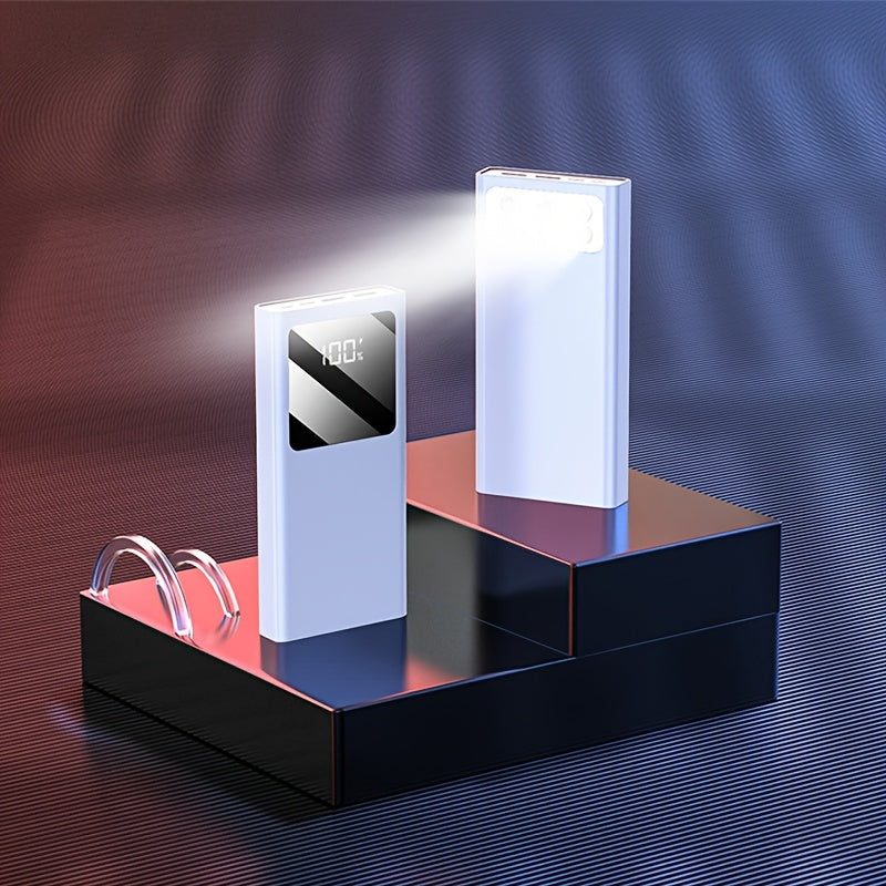 20000mAh portativ quvvat banki, 22.5W PD tez zaryadlash USB Type-C LED chiroq, ikki quvvat rejimi