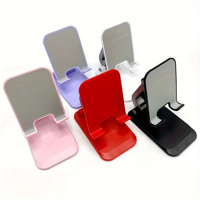 Foldable Metal Phone Stand with 360° Rotation for Phones and Tablets