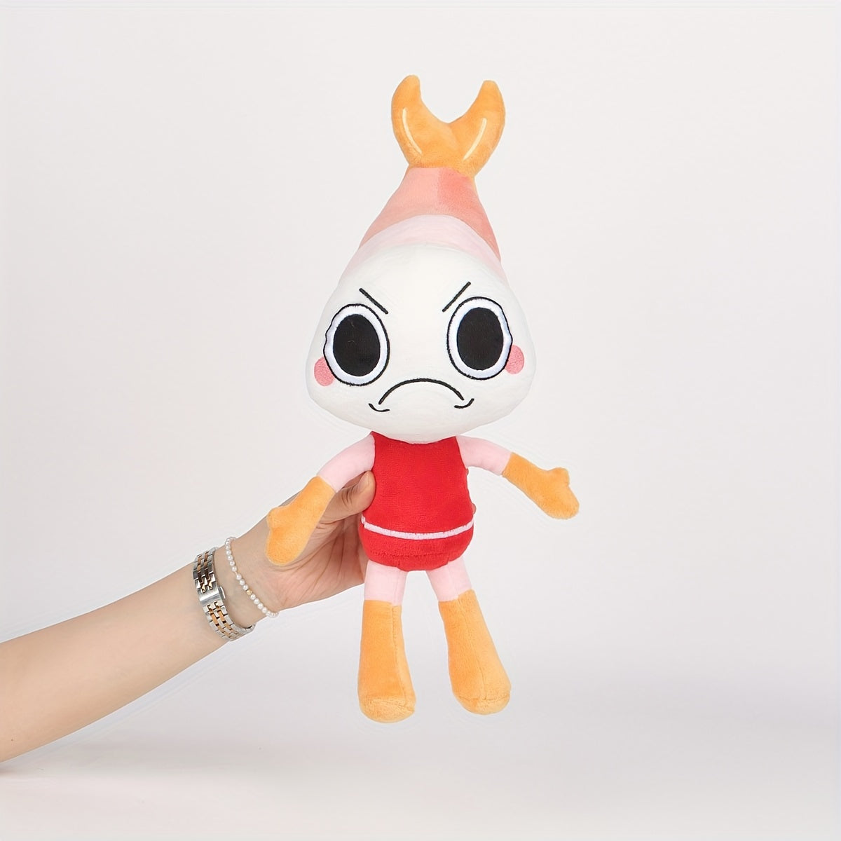 Juguete de peluche del mundo de juegos de anime para niños, muñeca de felpa en rojo y rosa brillante, regalo