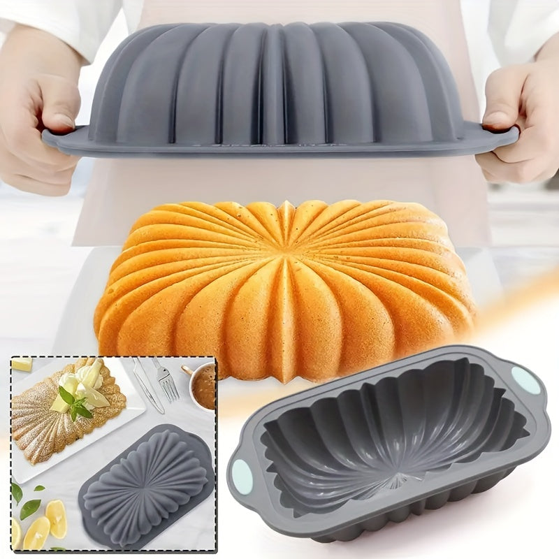 Rectangle Silicone Cake Pan 27.79cmx16.38cm Baking Mold for Oven Cooking