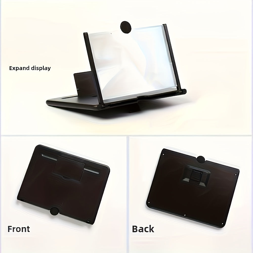 10-Inch HD Screen Phone Stand with Anti-Blue Light Eye Protection Foldable Clip-On Desk Mount