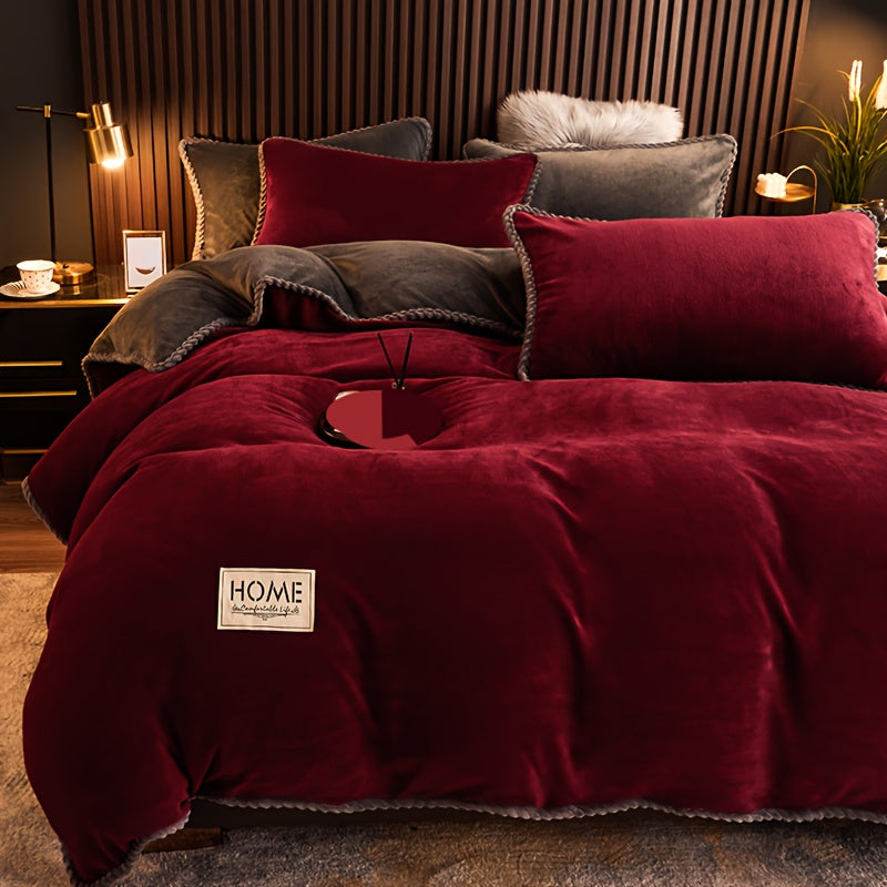 Ikki tomonlama sut velsoft yostiq qopqog'i, yostiq yadroisiz va yostiqchasi bilan, barcha fasllar uchun mos.