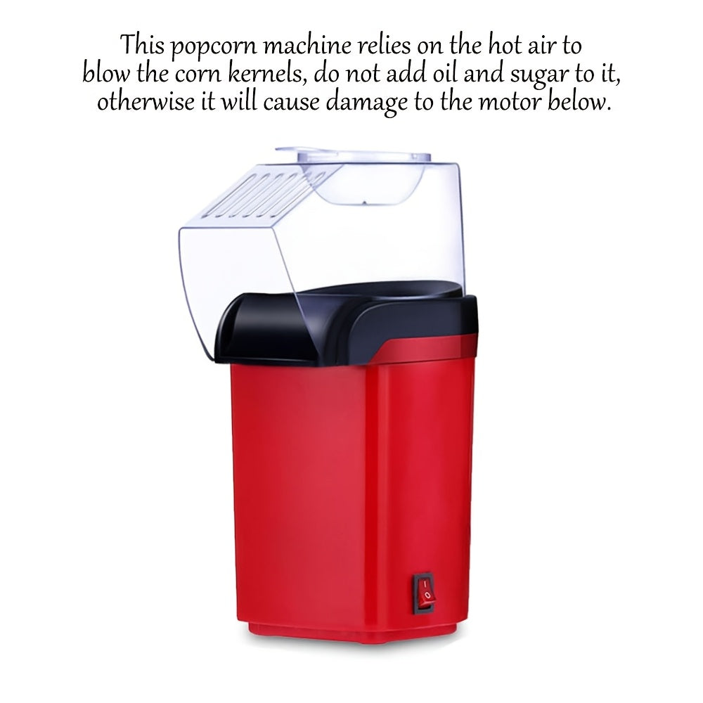 Máquina de palomitas de aire caliente con enchufe EU, acero inoxidable, sin aceite, azúcar, estándar