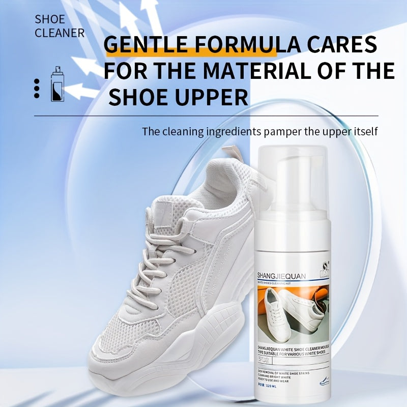 Unisex Mesh Sneakers White Shoe Cleaner Foam Brush Stain Remover