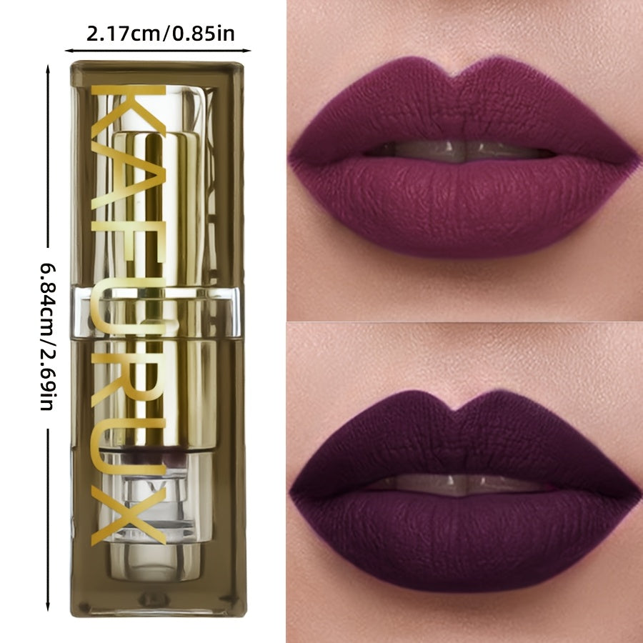 Barra de labios mate bicolor para mujer, de larga duración y a prueba de agua