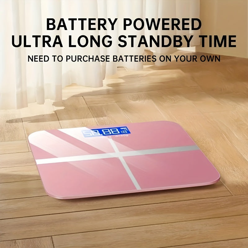 Yorug' LED displey bilan keng platformali raqamli hammom shkafi, aniq vazn o'lchash uchun 176.9KG gacha.