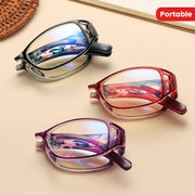 Gafas plegables portátiles para presbicia para hombres, gafas elegantes de PC, regalo elegante