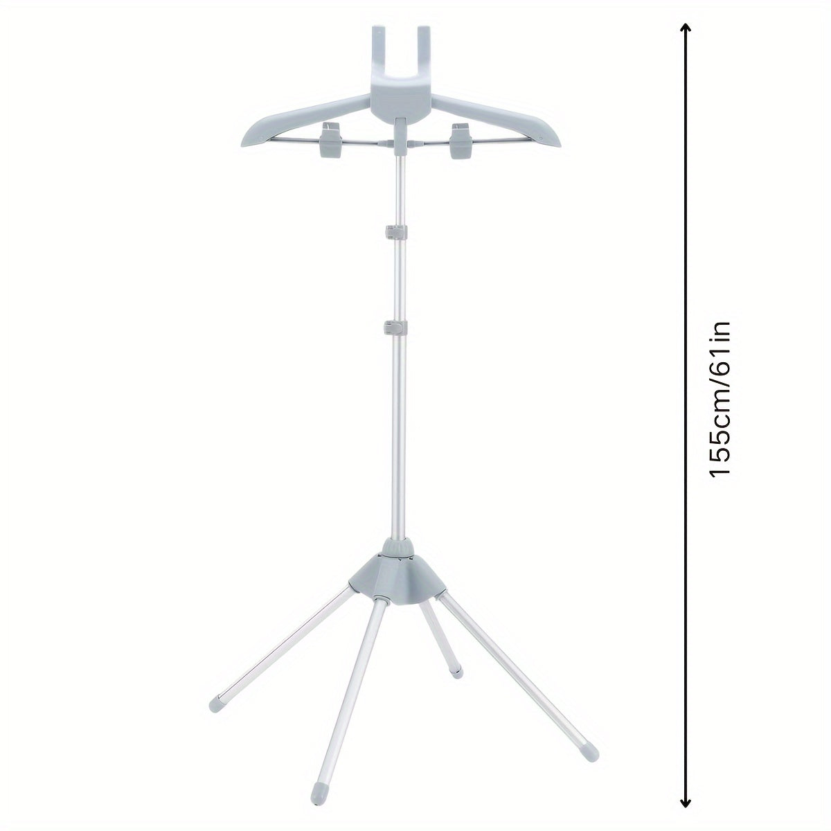 Soporte para tabla de planchar plegable con altura ajustable, estructura de aluminio ligera