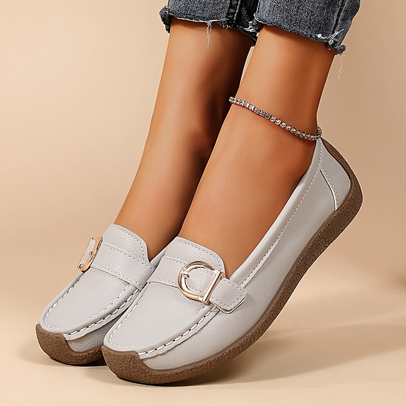 Women's Slip-On Loafers with Sequin Embellishments Lightweight Comfort TPR Sole