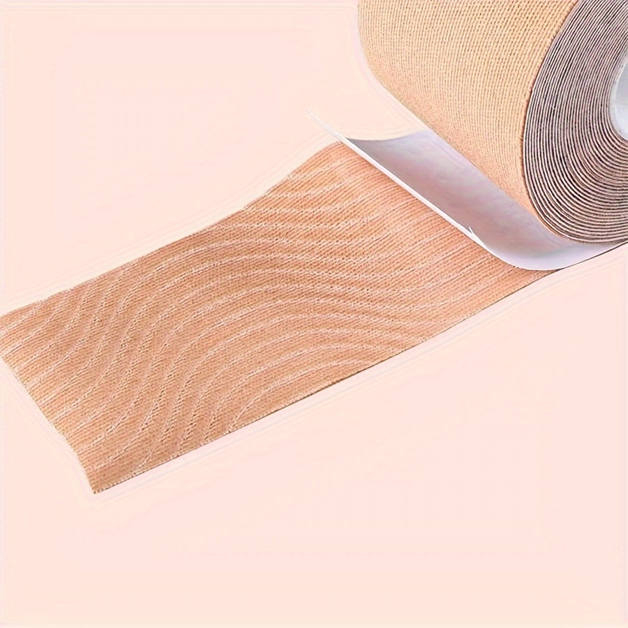 Cinta invisible de algodón para levantar el pecho para mujeres, adhesivos para sujetador sin tirantes, 16.4 pulgadas