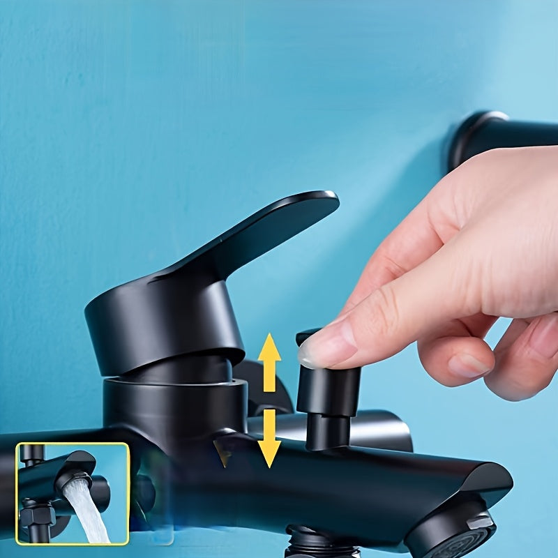 Wall-Mounted 3-Way Diverter Faucet Stainless Steel Classic Painted Finish