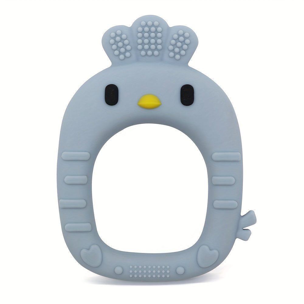 Young Children Teething Toy with Easter Theme Food-Grade Silicone Chew Stick